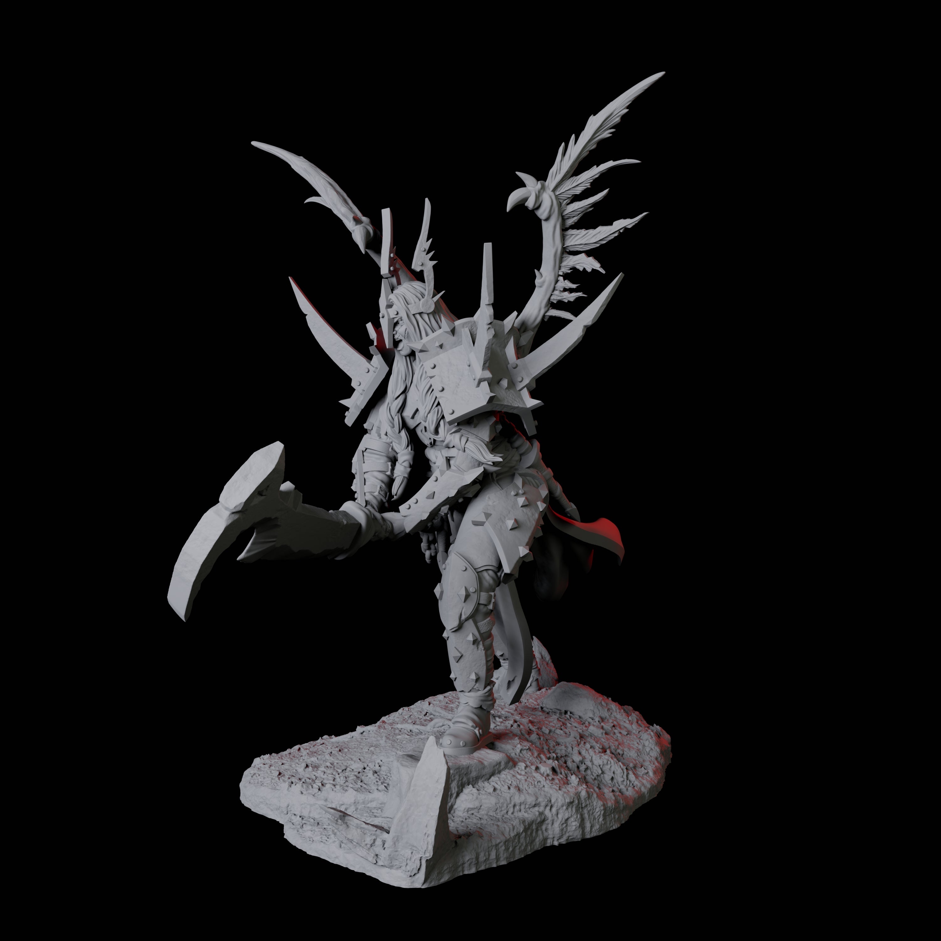 Raging Barbarian Champion Miniature for Dungeons and Dragons, Pathfinder or other TTRPGs