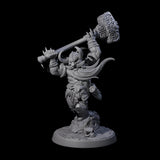 Raging Berserker Dwarf A Miniature for Dungeons and Dragons, Pathfinder or other TTRPGs