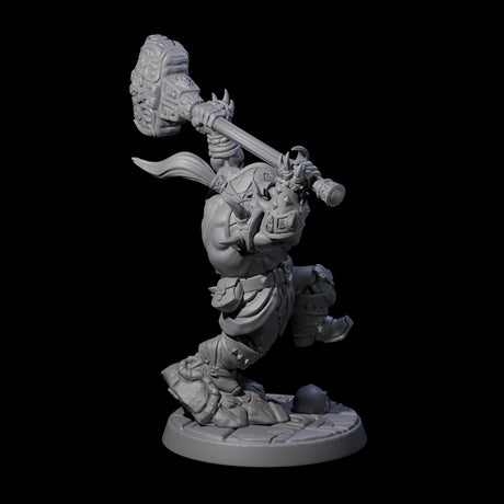 Raging Berserker Dwarf A Miniature for Dungeons and Dragons, Pathfinder or other TTRPGs