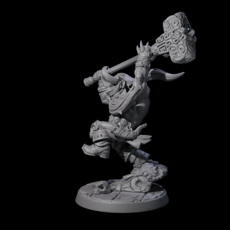 Raging Berserker Dwarf A Miniature for Dungeons and Dragons, Pathfinder or other TTRPGs