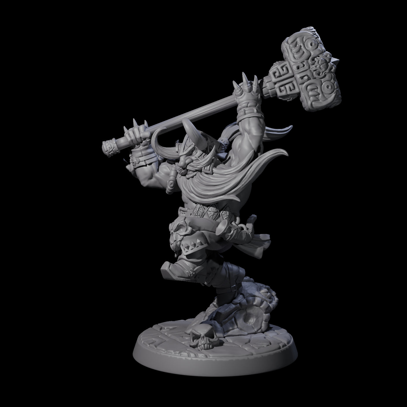 Raging Berserker Dwarf A Miniature for Dungeons and Dragons, Pathfinder or other TTRPGs