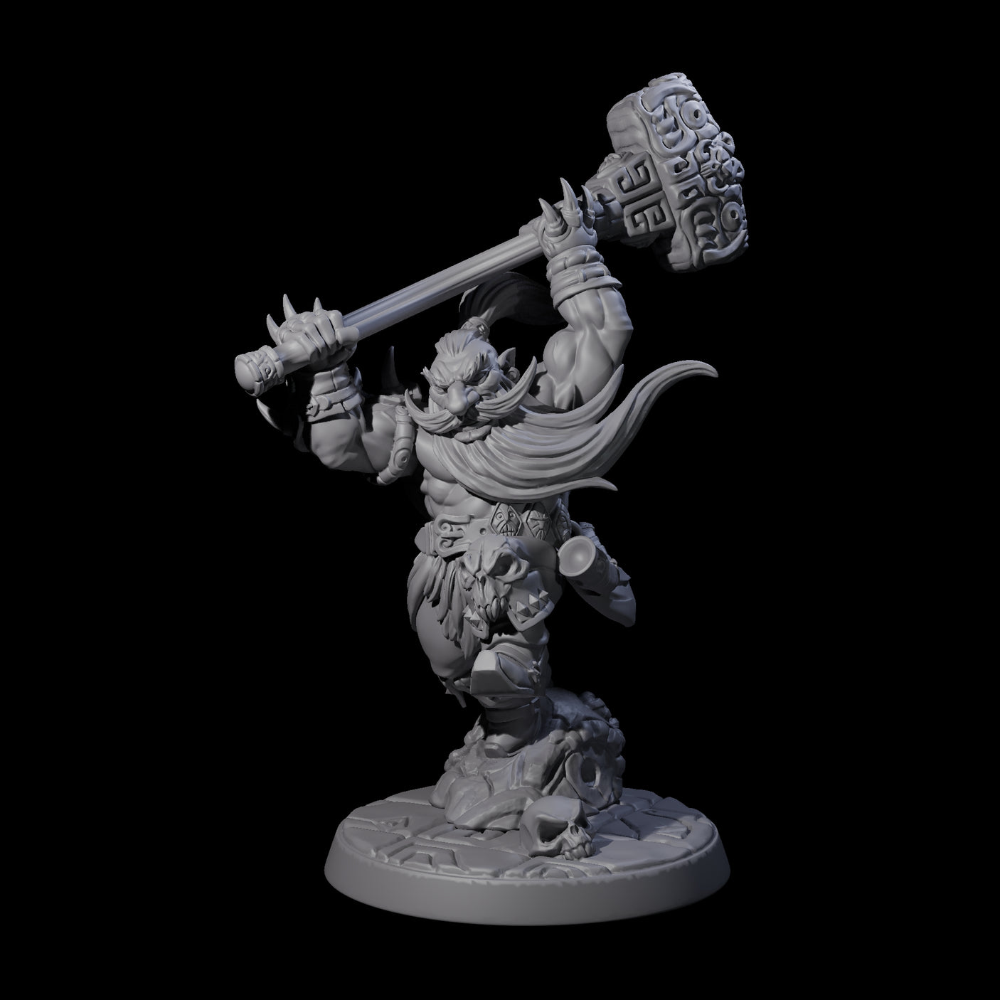 Raging Berserker Dwarf A Miniature for Dungeons and Dragons, Pathfinder or other TTRPGs