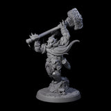 Raging Berserker Dwarf A Miniature for Dungeons and Dragons, Pathfinder or other TTRPGs