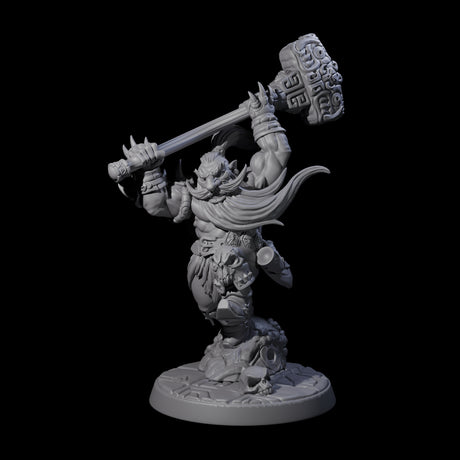 Raging Berserker Dwarf A Miniature for Dungeons and Dragons, Pathfinder or other TTRPGs