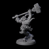 Raging Berserker Dwarf A Miniature for Dungeons and Dragons, Pathfinder or other TTRPGs