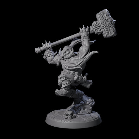 Raging Berserker Dwarf A Miniature for Dungeons and Dragons, Pathfinder or other TTRPGs