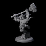 Raging Berserker Dwarf A Miniature for Dungeons and Dragons, Pathfinder or other TTRPGs