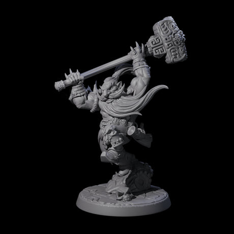 Raging Berserker Dwarf A Miniature for Dungeons and Dragons, Pathfinder or other TTRPGs