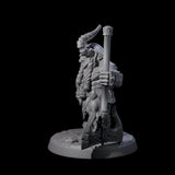 Raging Berserker Dwarf B Miniature for Dungeons and Dragons, Pathfinder or other TTRPGs