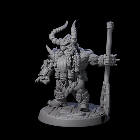 Raging Berserker Dwarf B Miniature for Dungeons and Dragons, Pathfinder or other TTRPGs