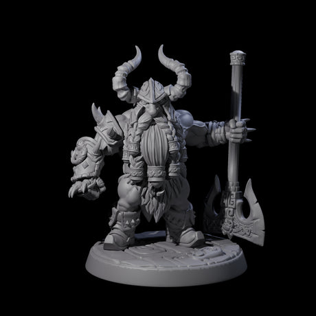 Raging Berserker Dwarf B Miniature for Dungeons and Dragons, Pathfinder or other TTRPGs