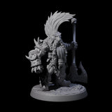 Raging Berserker Dwarf B Miniature for Dungeons and Dragons, Pathfinder or other TTRPGs