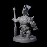 Raging Berserker Dwarf B Miniature for Dungeons and Dragons, Pathfinder or other TTRPGs