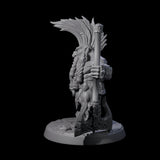 Raging Berserker Dwarf B Miniature for Dungeons and Dragons, Pathfinder or other TTRPGs
