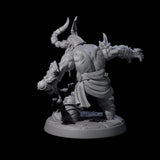 Raging Berserker Dwarf C Miniature for Dungeons and Dragons, Pathfinder or other TTRPGs