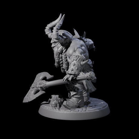 Raging Berserker Dwarf C Miniature for Dungeons and Dragons, Pathfinder or other TTRPGs