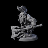 Raging Berserker Dwarf C Miniature for Dungeons and Dragons, Pathfinder or other TTRPGs