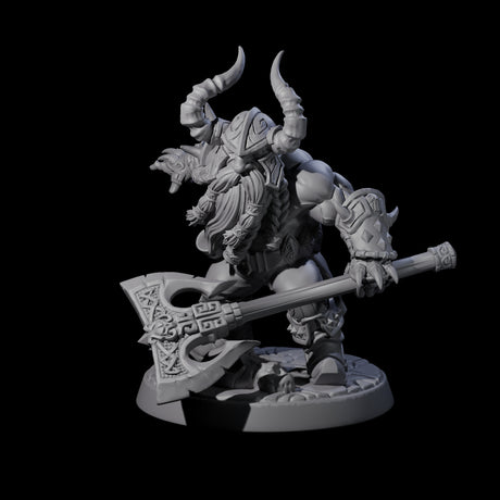 Raging Berserker Dwarf C Miniature for Dungeons and Dragons, Pathfinder or other TTRPGs