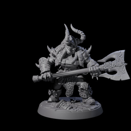 Raging Berserker Dwarf D Miniature for Dungeons and Dragons, Pathfinder or other TTRPGs