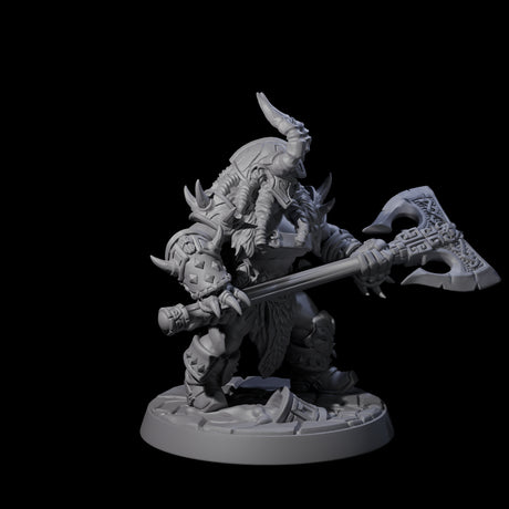 Raging Berserker Dwarf D Miniature for Dungeons and Dragons, Pathfinder or other TTRPGs