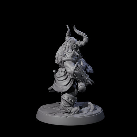 Raging Berserker Dwarf D Miniature for Dungeons and Dragons, Pathfinder or other TTRPGs