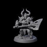 Raging Berserker Dwarf D Miniature for Dungeons and Dragons, Pathfinder or other TTRPGs