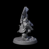 Raging Berserker Dwarf D Miniature for Dungeons and Dragons, Pathfinder or other TTRPGs