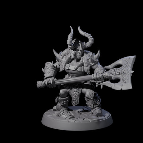 Raging Berserker Dwarf D Miniature for Dungeons and Dragons, Pathfinder or other TTRPGs