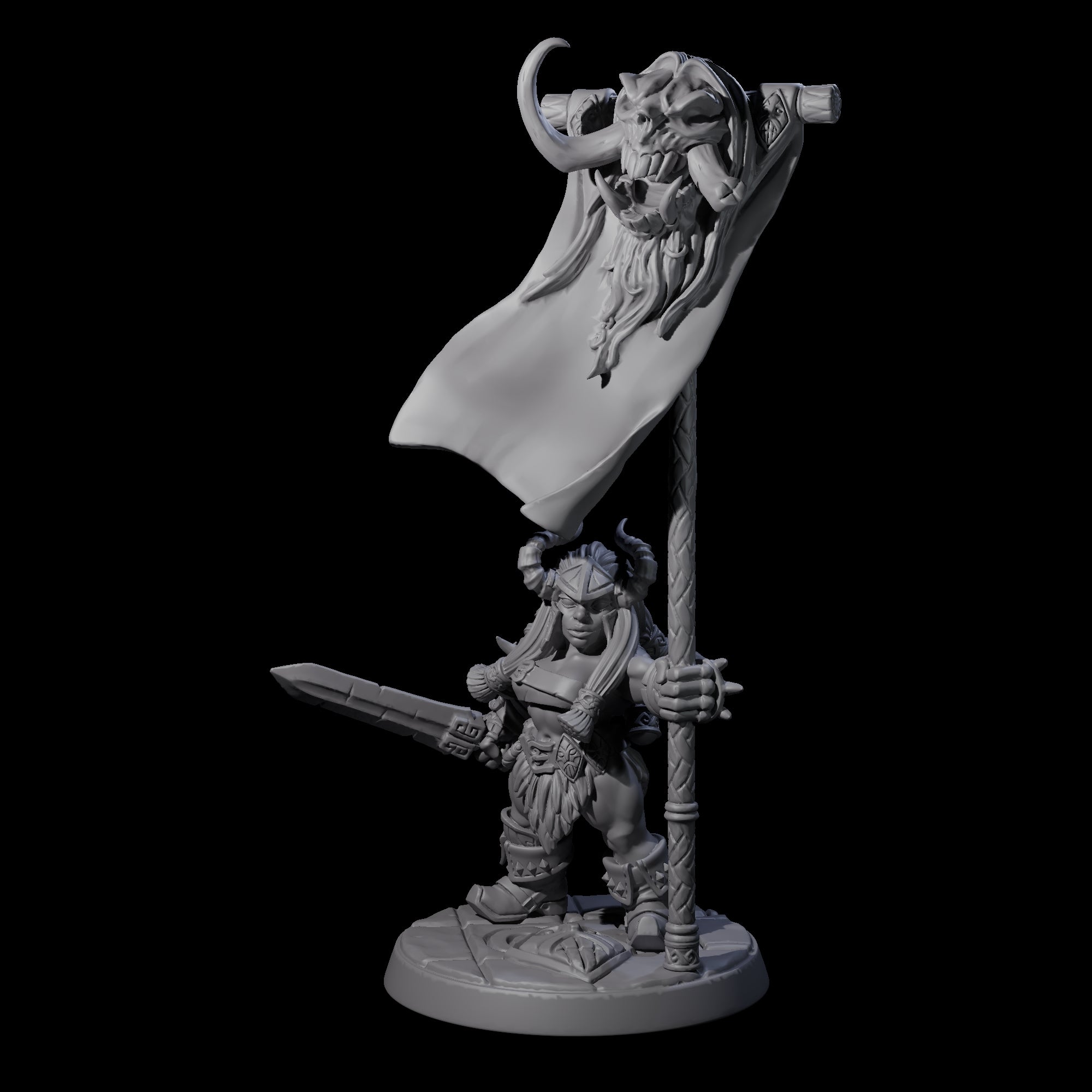 Raging Berserker Dwarf E Miniature for Dungeons and Dragons, Pathfinder or other TTRPGs