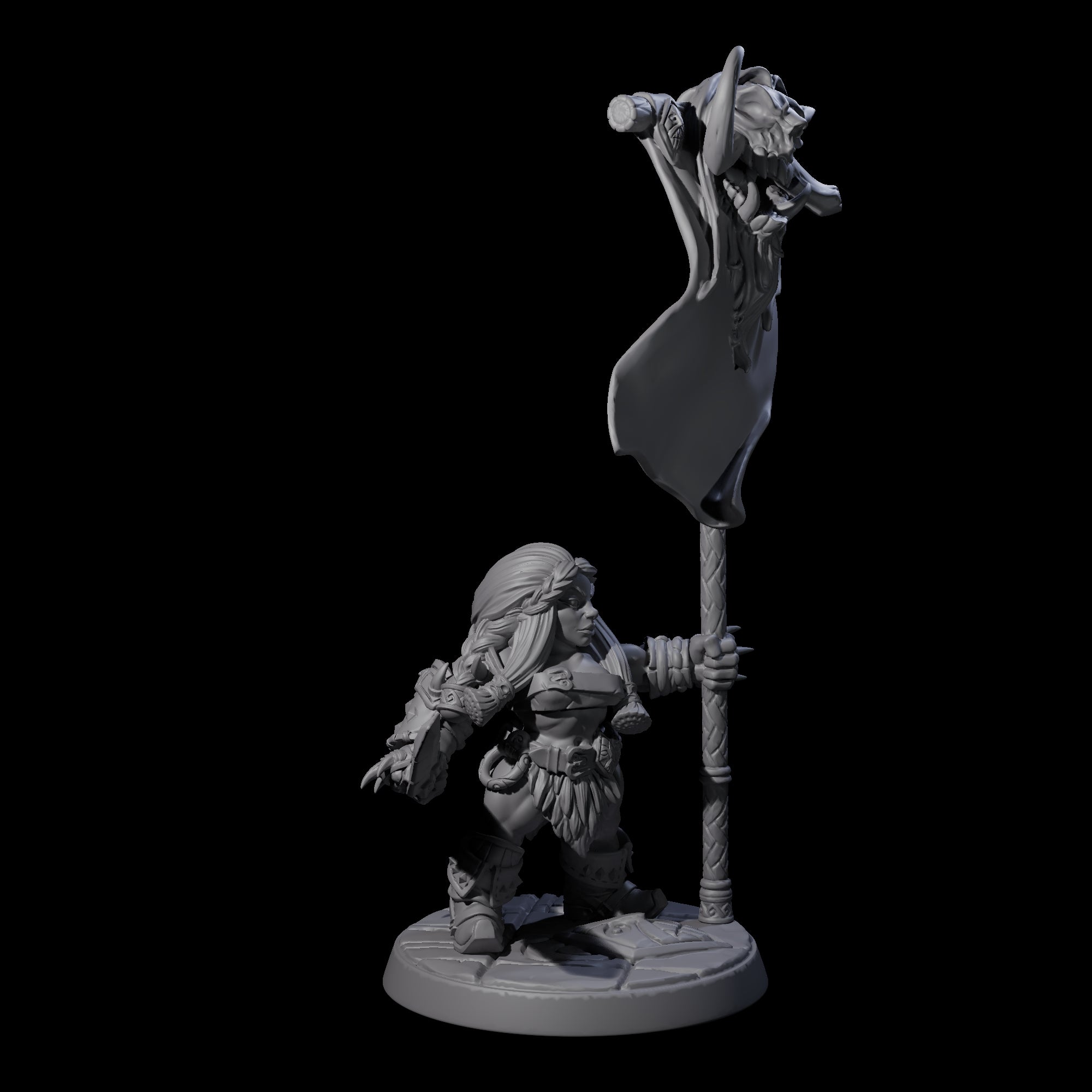 Raging Berserker Dwarf E Miniature for Dungeons and Dragons, Pathfinder or other TTRPGs