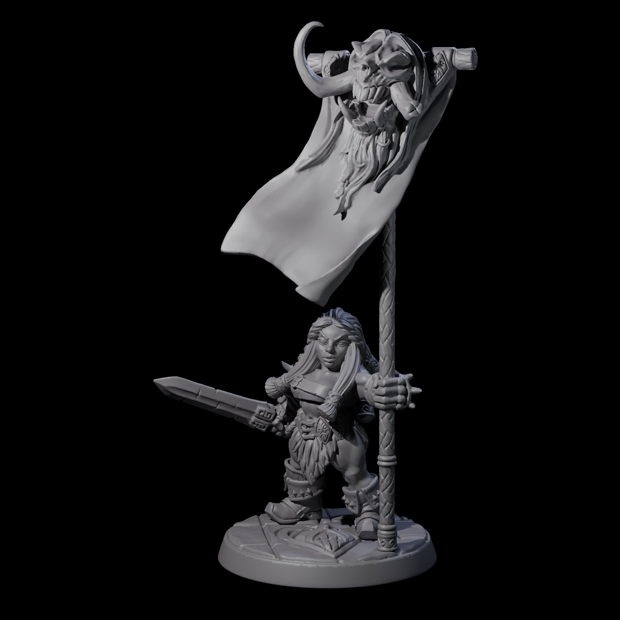 Raging Berserker Dwarf E Miniature for Dungeons and Dragons, Pathfinder or other TTRPGs