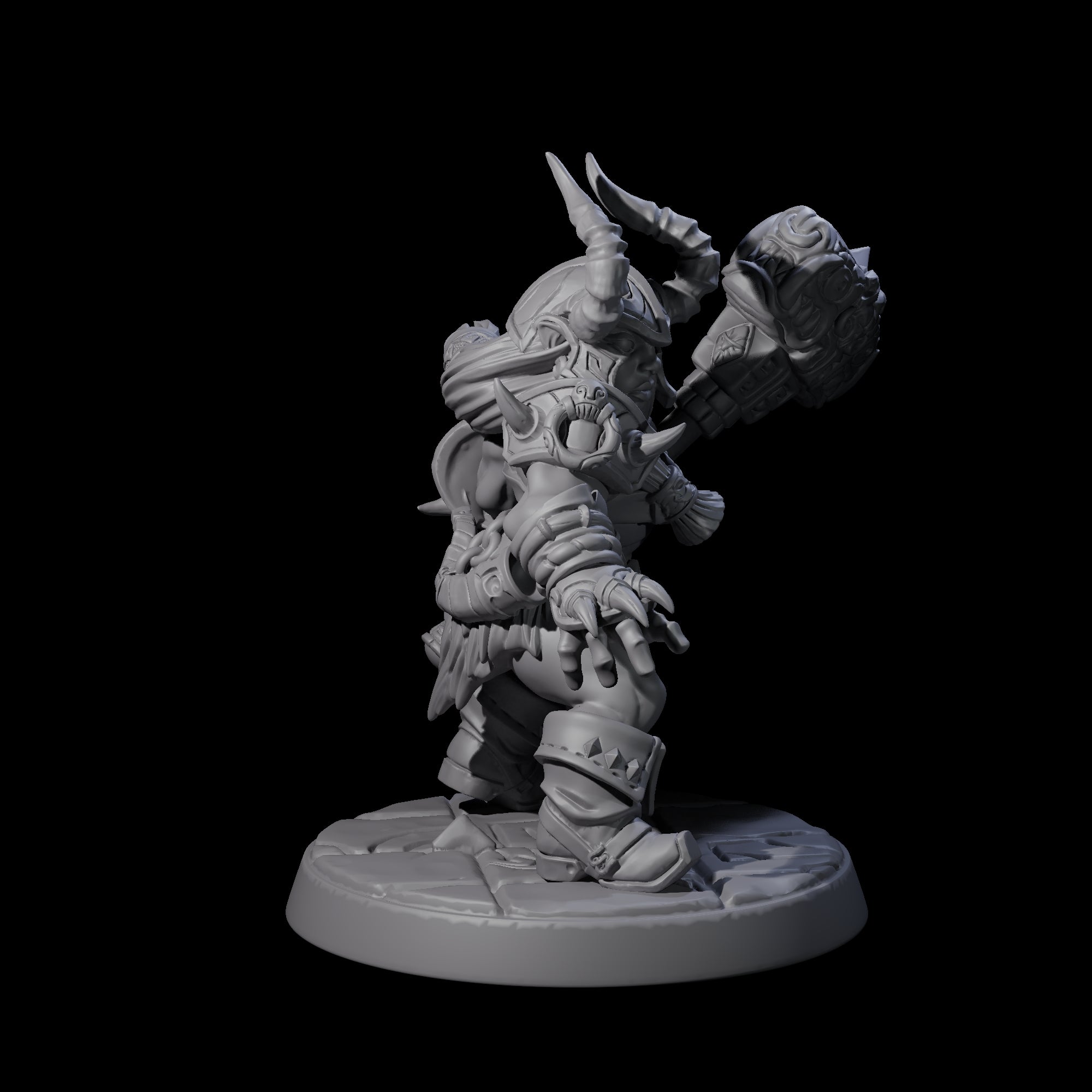 Raging Berserker Dwarf F Miniature for Dungeons and Dragons, Pathfinder or other TTRPGs