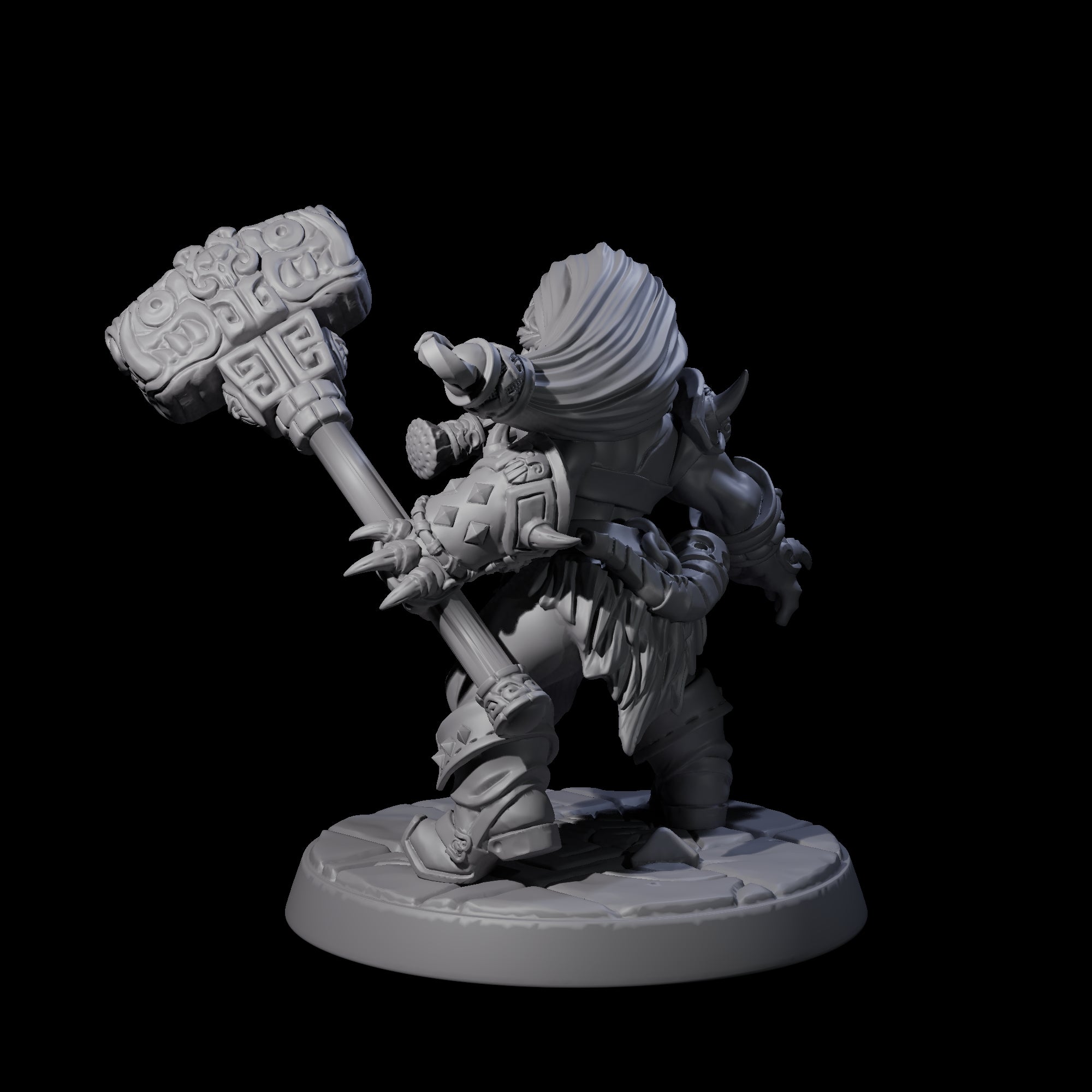 Raging Berserker Dwarf F Miniature for Dungeons and Dragons, Pathfinder or other TTRPGs