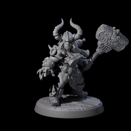 Raging Berserker Dwarf F Miniature for Dungeons and Dragons, Pathfinder or other TTRPGs