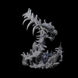 Raging Bone Naga Miniature for Dungeons and Dragons, Pathfinder or other TTRPGs