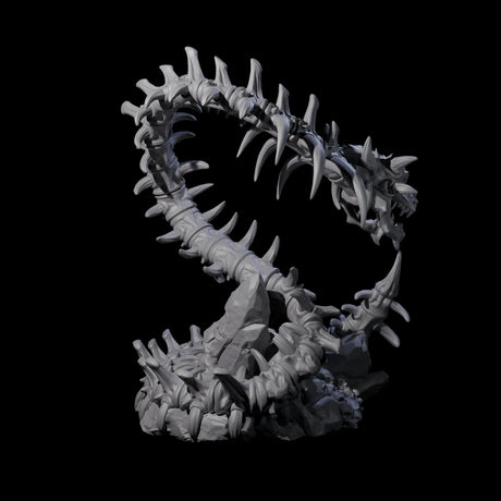 Raging Bone Naga Miniature for Dungeons and Dragons, Pathfinder or other TTRPGs