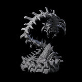 Raging Bone Naga Miniature for Dungeons and Dragons, Pathfinder or other TTRPGs