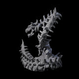 Raging Bone Naga Miniature for Dungeons and Dragons, Pathfinder or other TTRPGs