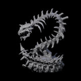 Raging Bone Naga Miniature for Dungeons and Dragons, Pathfinder or other TTRPGs