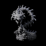 Raging Bone Naga Miniature for Dungeons and Dragons, Pathfinder or other TTRPGs