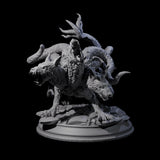 Raging Cerberus Miniature for Dungeons and Dragons, Pathfinder or other TTRPGs