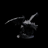 Raging Chromatic Dragon Miniature for Dungeons and Dragons, Pathfinder or other TTRPGs