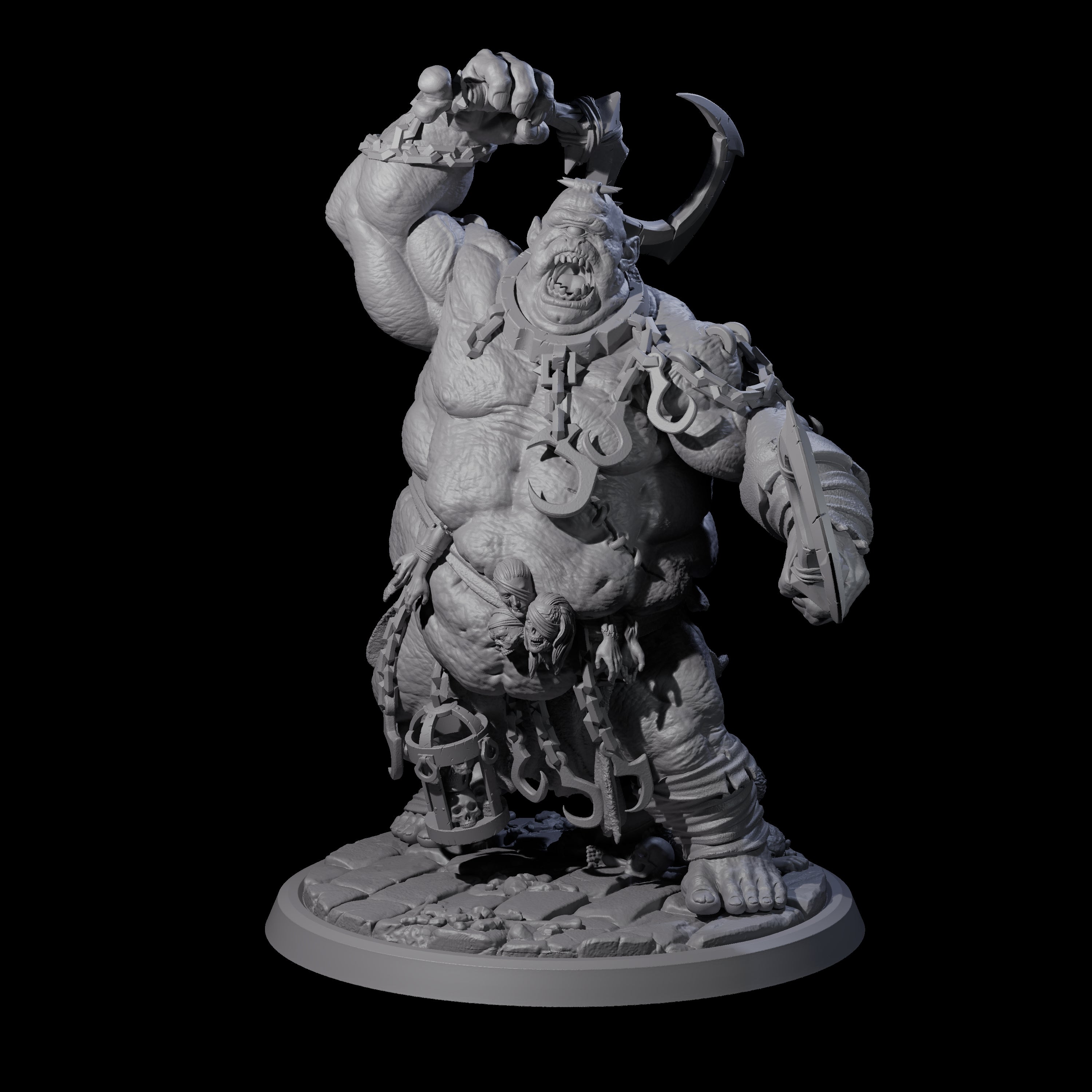 Raging Cyclops A Miniature for Dungeons and Dragons, Pathfinder or other TTRPGs