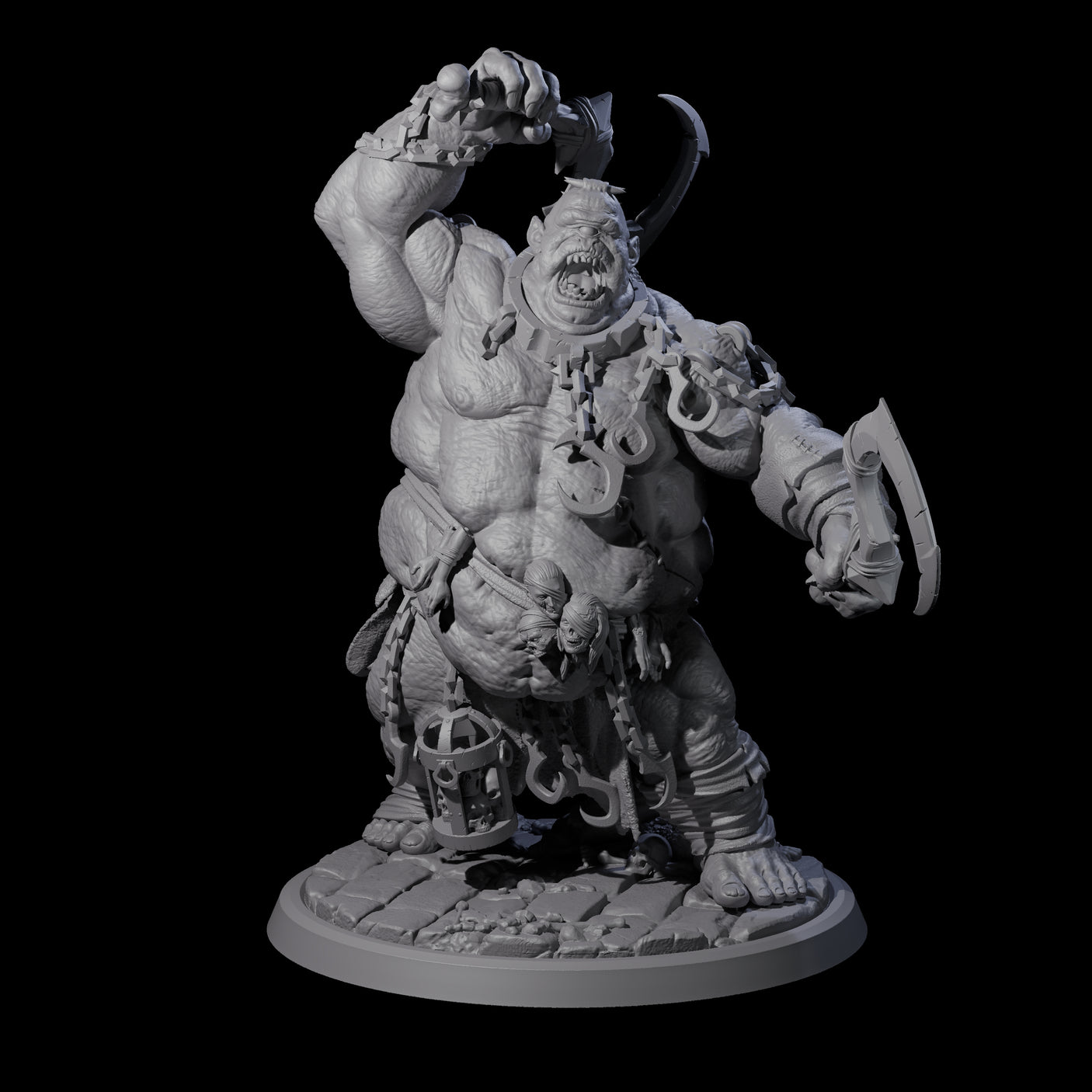 Raging Cyclops A Miniature for Dungeons and Dragons, Pathfinder or other TTRPGs