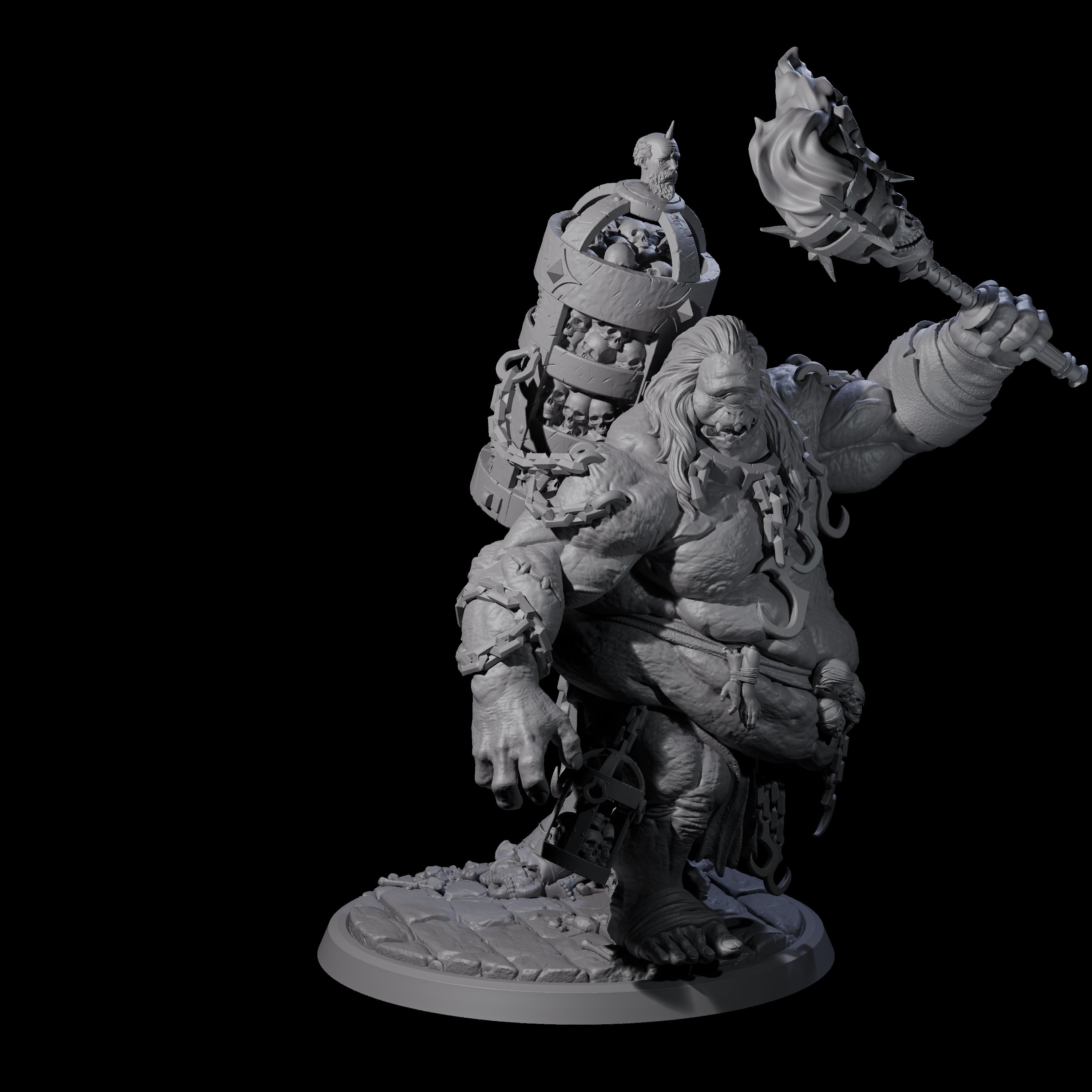 Raging Cyclops B Miniature for Dungeons and Dragons, Pathfinder or other TTRPGs