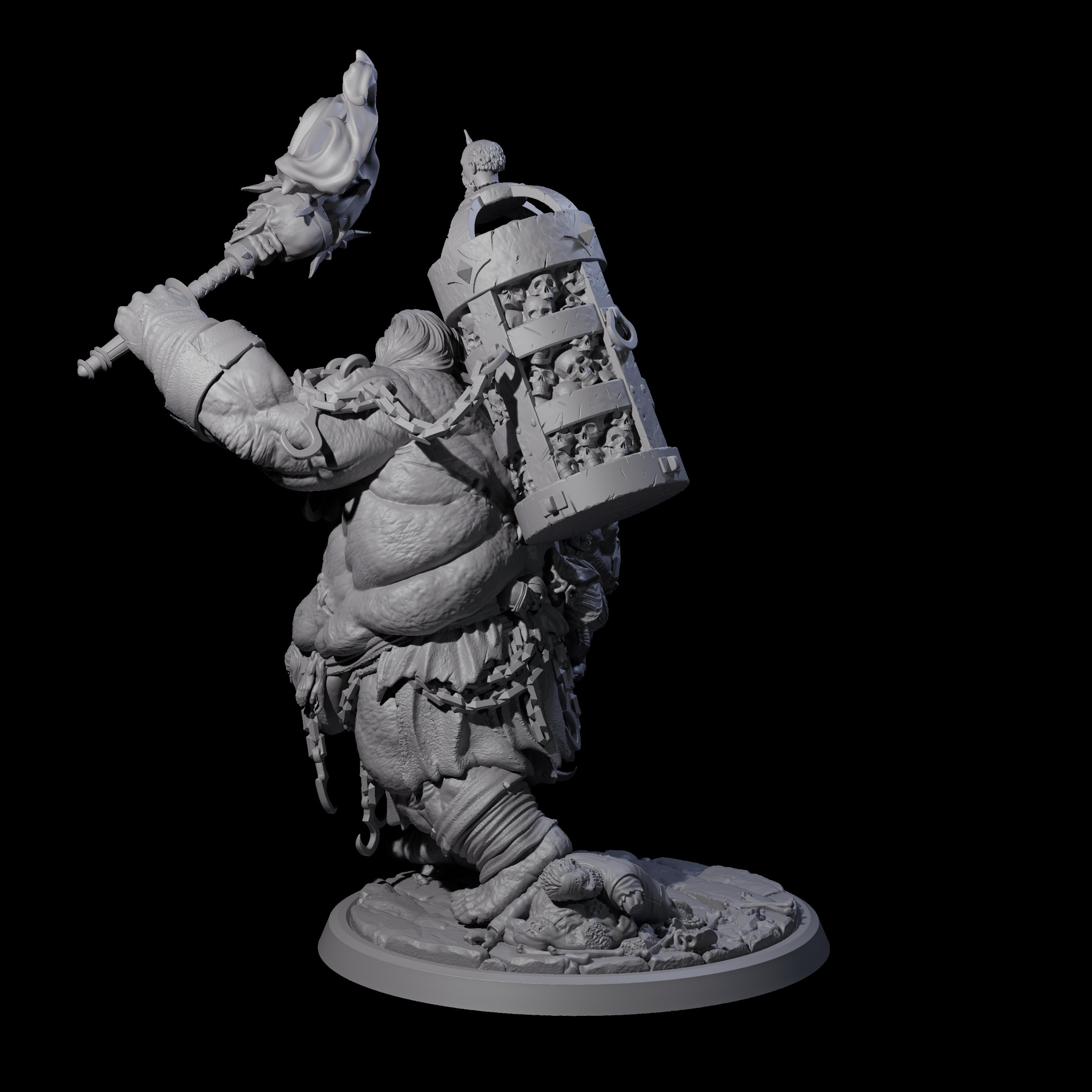 Raging Cyclops B Miniature for Dungeons and Dragons, Pathfinder or other TTRPGs