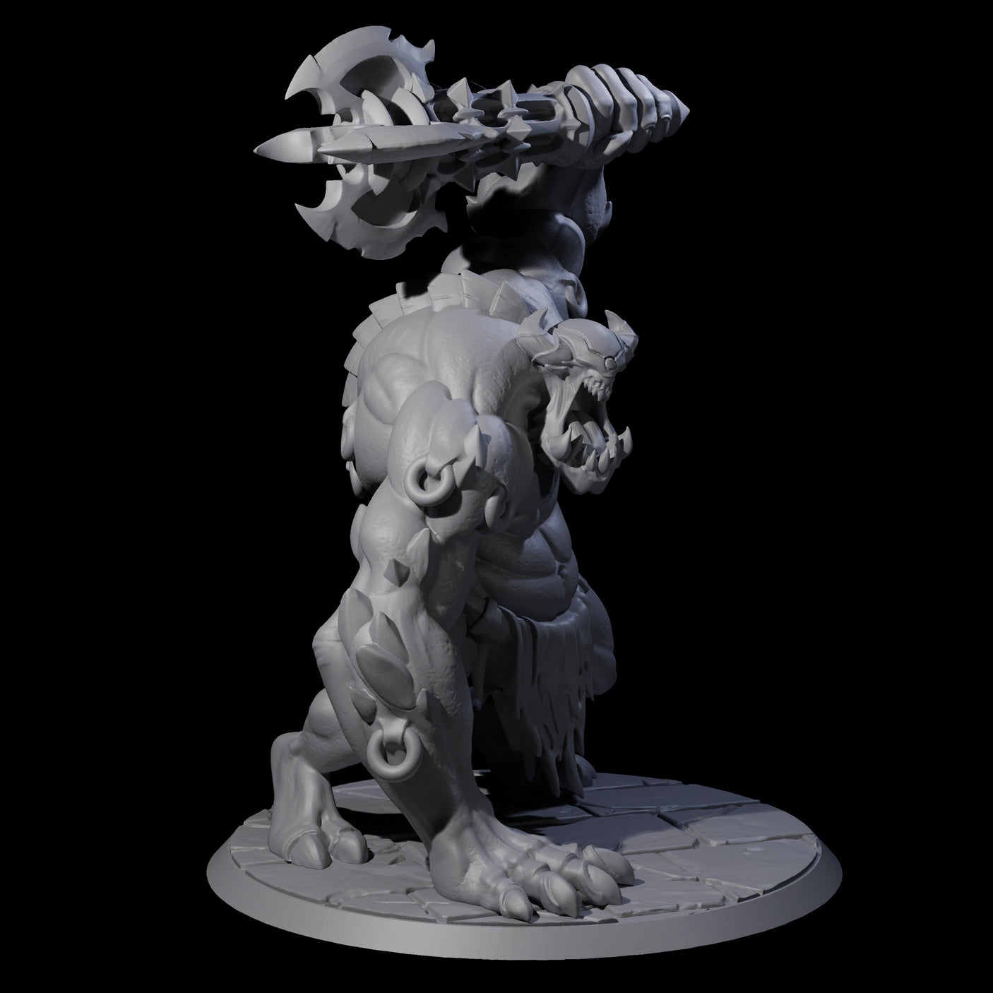 Raging Cyclops Barbarian Miniature for Dungeons and Dragons, Pathfinder or other TTRPGs