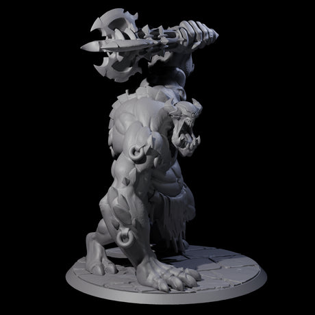 Raging Cyclops Barbarian Miniature for Dungeons and Dragons, Pathfinder or other TTRPGs