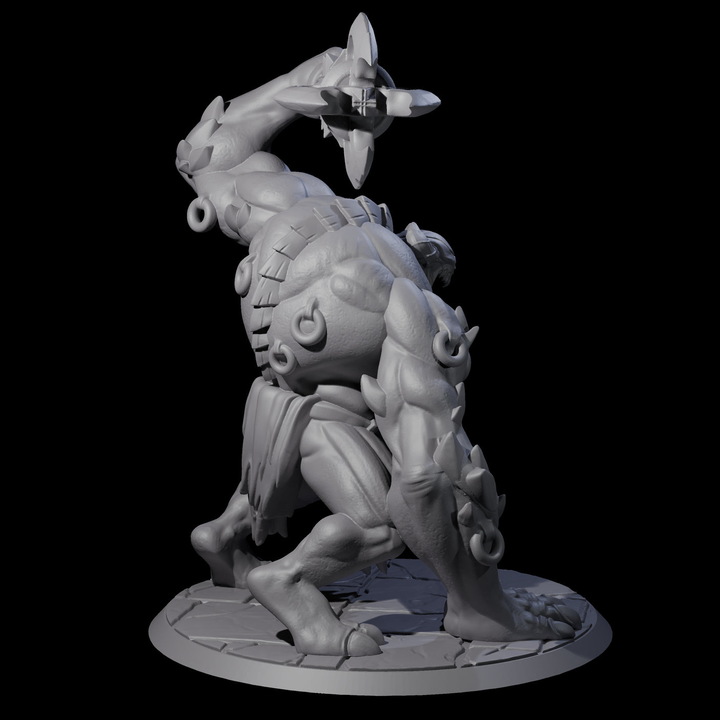 Raging Cyclops Barbarian Miniature for Dungeons and Dragons, Pathfinder or other TTRPGs