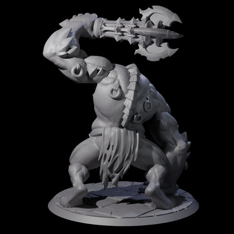 Raging Cyclops Barbarian Miniature for Dungeons and Dragons, Pathfinder or other TTRPGs